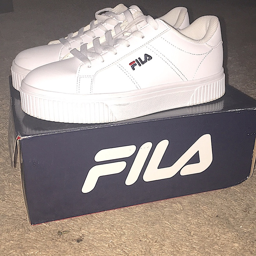 White FILA sneakers